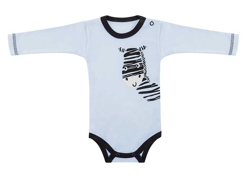 Zebra Body z długim rękawem 50-86