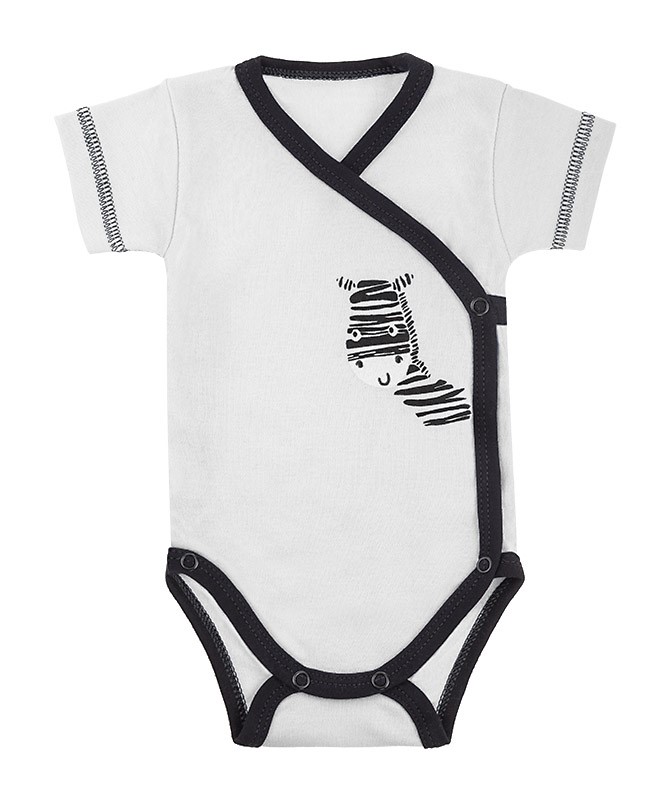 Zebra Body kopertowe z krótkim rękawem 50-74