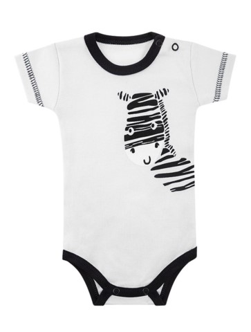 Zebra Body z krótkim rękawem 50-86