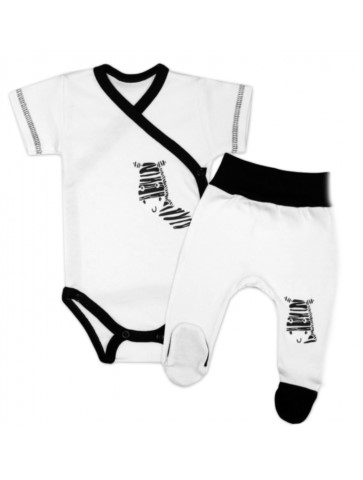 Zebra Kpl Body krótki rękaw+Półśpioch 50-74