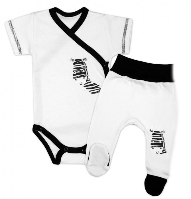 Zebra Kpl Body krótki rękaw+Półśpioch 50-74