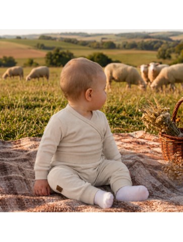 MERINO Body koperta długi rękaw 68/74