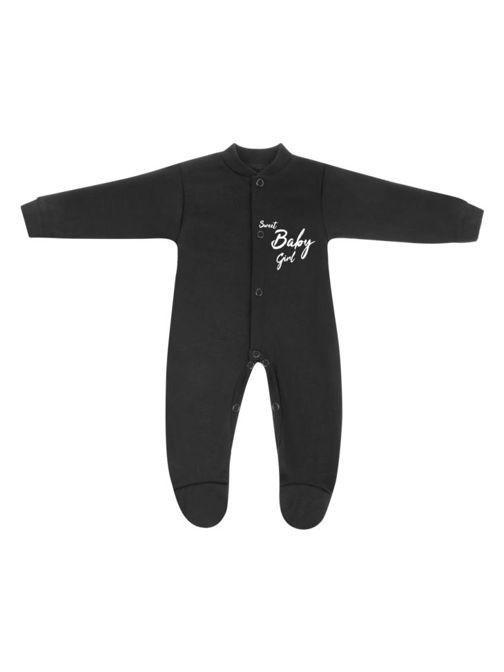 B&W Pajac GIRL 50/86